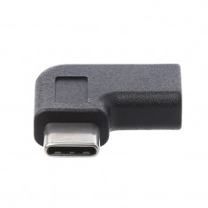 Adaptor USB-C tata - mama la 90 grade USB tip C pt laptop, telefon, tableta