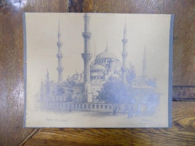 Moscheia Sultan Ahmed, desen 1924 foto