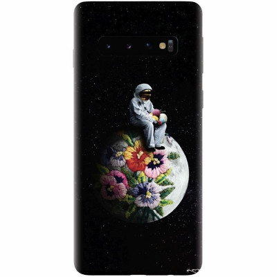 Husa silicon personalizata pentru Samsung Galaxy S10, Astronaut foto