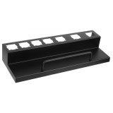 Suport de depozitare pentru uscator si ondulator de par, potrivit pentru Dyson Airwrap, metal, negru