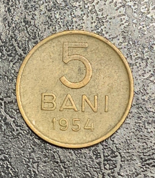 Moneda 5 bani 1954 RPR