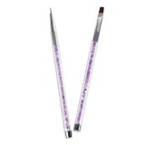 Pensule pentru Unghii Nail Art 2 Grosimi - 2buc