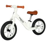 Bicicleta fara pedale Balance PRO 86x39x54 cm, cadru otel, roti gonflabile 30 cm, reglabila, alb Household NewTrend