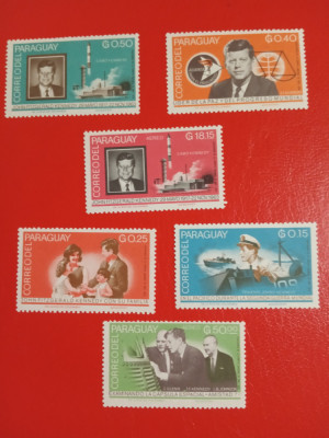 PARAGUAY, SPACE KENNEDY - SERIE MNH foto