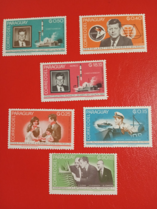 PARAGUAY, SPACE KENNEDY - SERIE MNH