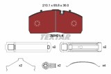 Set placute frana TEXTAR 2934001