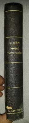 Abr&amp;eacute;g&amp;eacute; d&amp;#039;hippologie &amp;agrave; l&amp;#039;usage des sous-officiers de l&amp;#039;arm&amp;eacute;e/ A. Vallon 1899 foto