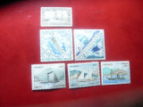 Set 6 Timbre Monaco - tematica Nave - 1949 ,1953 ,1960 ,1964 ,1969, sarniera