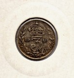 Marea Britanie 3 Penve 1918 moneda din argint km # 813 George V