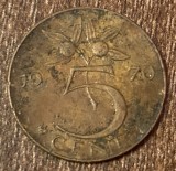 C50 - Moneda foarte veche - Olanda - 5 centi - 1970