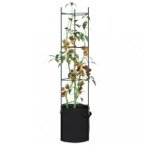 vidaXL Suport pentru roșii cu saci de plante 4 buc., 154 cm oțel și PP