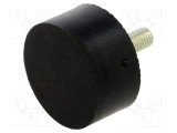 Picioruş vibro-absorbant ELESA GANTER &Oslash;40mm H20mm Duritate Shore 70 M8 Gumă