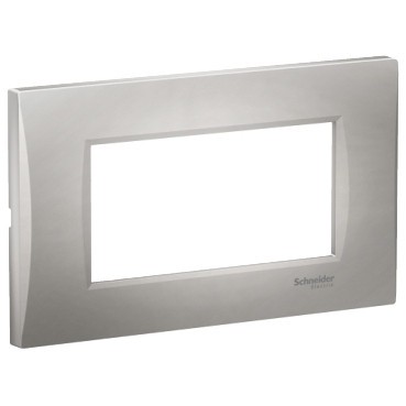 Rama Ornament 4M curbata Schneider Eazy Styl argintiu LMR7364004 foto