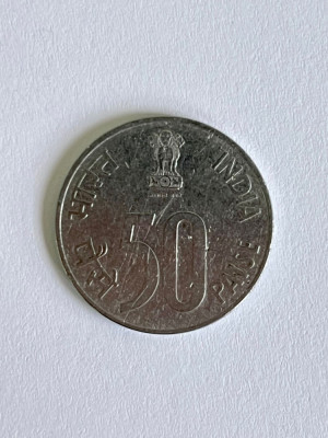 Moneda 50 PAISE - 1988 C - India - KM 69 (363) foto