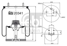 FEBI BILSTEIN 20341 Burduf, suspensie pneumatica
