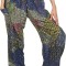 Pantaloni lungi harem boho pentru femei Lofbaz, talie inalta, multicolor, 3XL - OUTLET