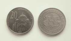 Serbia 20 dinari dinara 2003 necirculat foto