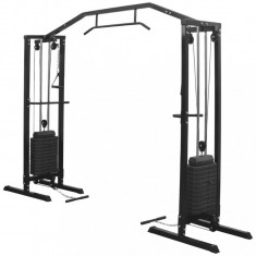 Aparat Fitness Crossover Cu Cablu 315 cm Negru 91365