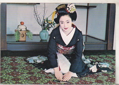 bnk cp Japonia - Maiko ( gheisa ) - uzata foto