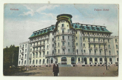 cp Govora : Palace Hotel - circulata 1928, timbre foto