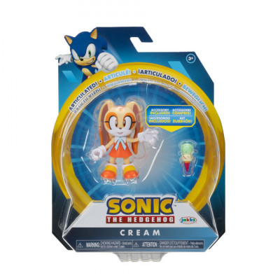 Nintendo Sonic - Figurina articulata 10 cm, Modern Cream W Ring, S13 foto