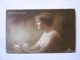 Rară! Carte poștală foto portret colecția Mandy circa 1910 cu Principesa Elisabeta a Rom&acirc;niei viitoarea regină a Greciei