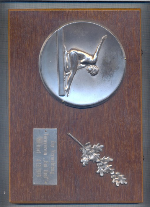 03 PLACHETA SPORTIVA - GIMNASTICA - ZUR VERMAHLUNG TURNVEREIN ,,GUT HEIL&quot; 1970