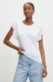 Answear Lab bluza femei, culoarea alb, neted