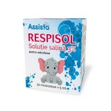 Cumpara ieftin Solutie salina 3% Respisol, 20 unidoze*5ml, Assista