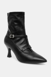 Answear Lab botine femei, culoarea negru, cu toc cui