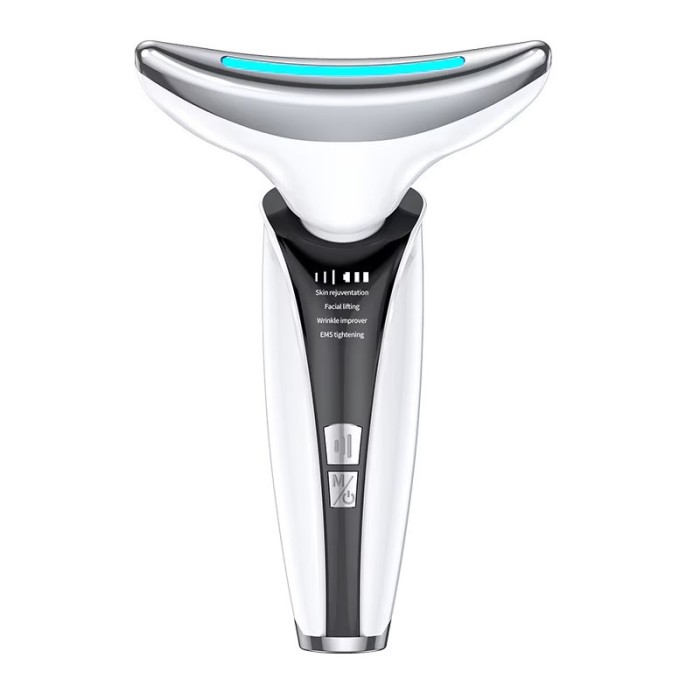 Dispozitiv Facial Multifunctional, Aparat Masaj, Electrostimulare Musculara, Terapie Fotoni, Ingrijire Fata, Ochi, Gat, Lifting Facial