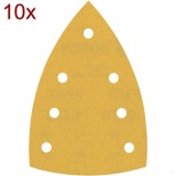 Bosch EXPERT C470 - Foaie abraziva delta 100x150 mm granulatie 320 7 gauri 10 buc
