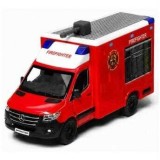 Masina de pompieri Mercedes-Benz Sprinter cu tun de apa kingsmart 1:36