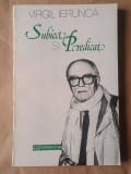 Virgil Ierunca (dedicație/ autograf) - Subiect și predicat