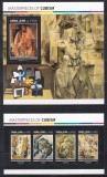 Sierra Leone 2017 - Capodopere ale cubismului &ndash; Picturi de Picasso, Braque, Juan Gris, Colita + Bloc, Cota 14 EURO, MNH