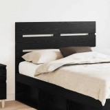 vidaXL Tăblie cap cu headboard Stejar Negru 120 cm Lemn compozit 887554