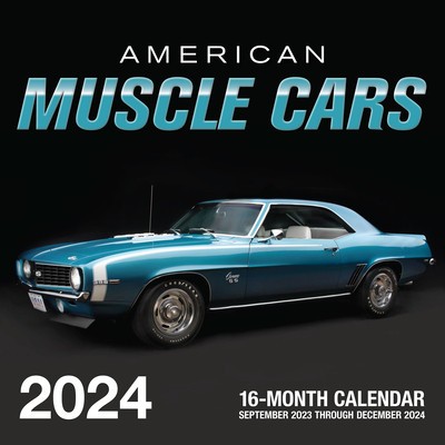 American Muscle Cars 2024: 16-Month Calendar: September 2023 to December 2024 foto