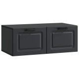 vidaXL Oglindă TV montată pe perete Pe perete Negru 78,5 x 41 x 30 cm 899366