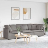 vidaXL Canapea modulară cu perne, gri taupe, textil
