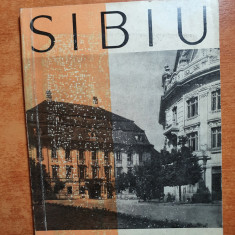 mic indreptar turistic - sibiu din anul 1962 - contine harta