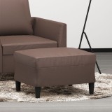 VidaXL Taburet, maro, 60x50x41 cm, piele ecologică