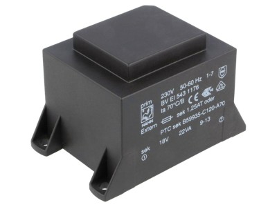 Transformator PCB 22VA 230VAC 18V foto