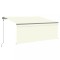 Copertina retractabila automat cu stor, crem, 3,5x2,5 m