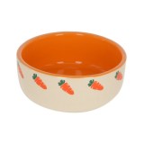 KERBL BOL CERAMIC ROZATOARE MODEL MORCOVI 750ML FI 14.5CM