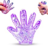 Palma-Mana Antistres Squishy cu Sclipici colorat senzoriala pentru copii si adulti 10cm