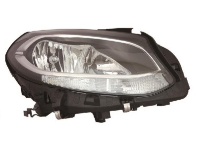 Far Mercedes Clasa B (W246), 09.2014-, partea Dreapta, cu lumina timp de zi tip LED; tip bec H7+H7+LED+PY21W; electric; cu motor, DEPO foto