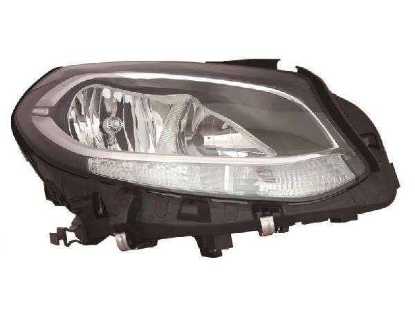 Far Mercedes Clasa B (W246), 09.2014-, partea Dreapta, cu lumina timp de zi tip LED; tip bec H7+H7+LED+PY21W; electric; cu motor, DEPO