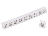 Marcaj Alb 4,5mm PVC, 250 buc.