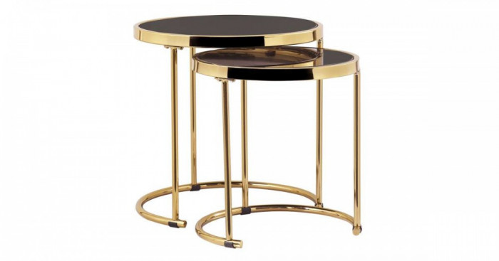 Morino K50_50 Doh&aacute;nyz&oacute;asztal szett #arany-fekete