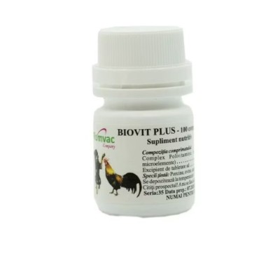 Vitamine caini, pisici, pasari, BIOVIT PLUS 100CP foto
